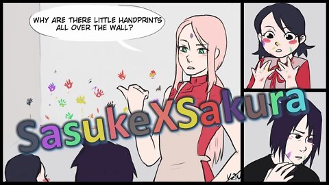 Little Handprints - Sakura, Sasuke and Sarada [SasuSakuSara] Doujinshi [English] [HD]