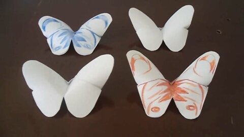 very easy paper butterfly