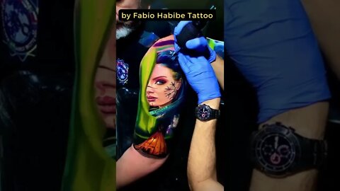 Stunning work by Fabio Habibe Tattoo #shorts #tattoos #inked #youtubeshorts