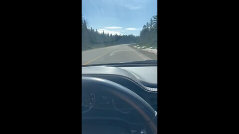 Driving car at canada