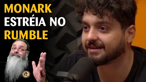 Monark estréia no Rumble com visualização de Youtube: 27K ao vivo e 300K no total