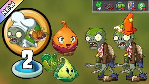 Plants vs Zombies 2 - Food Fight Bonanza! 2023 Level 2 [Plants Lvl 1 & No Premium] + DOWNLOAD