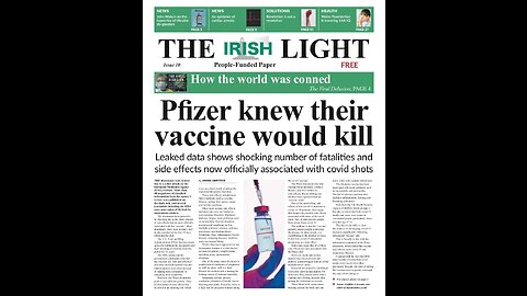 The Irish Light - Pfizer Knew Their Vaccine Would Kill