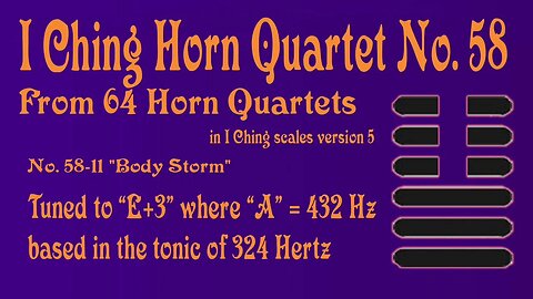 Richard #Burdick's #Horn #Quartet No. 58, Op. 308 No.58 - tuned to 324 Hertz