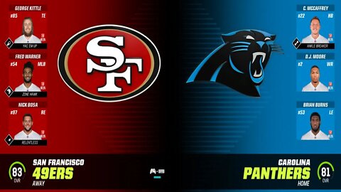 Madden 23 Game 5 49ers Cpu Vs Panthers Cpu Franchise