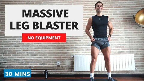 LEG DAY BLASTER! Build Serious Muscle with No Equipment | 30 Mins | #CrockFitApp