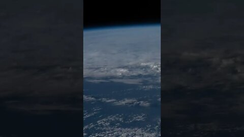 Earth from The Orbit With Clouds