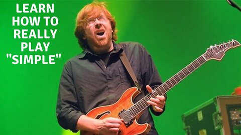 "Simple" Phish free guitar lesson. What Trey plays.