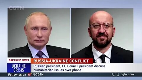 Putin urges EU to make Kyiv respect humanitarian law in talks with EU leader, Charles Michel