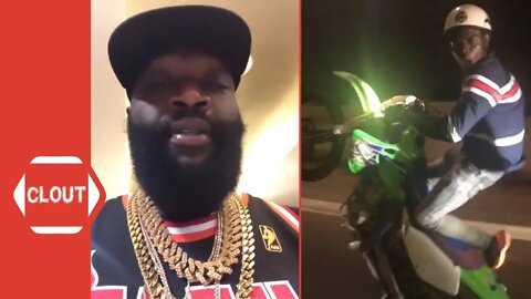 Rick Ross Gets Escorted By Dirt Bike Riders To His Concert In Ghana!