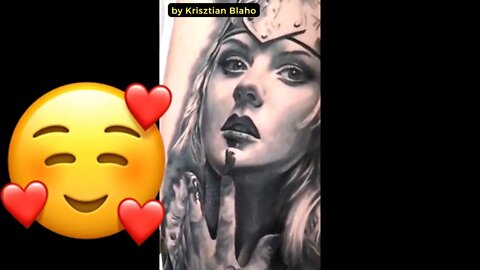 Stunning tattoo by Krisztian Blaho #shorts #tattoos #inked #youtubeshorts