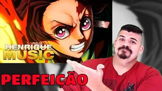 REACT Rap do Tanjiro (Kimetsu no Yaiba) - A LUZ RESPLANDECE Henrique Mendonça - MELHOR DO MUNDO