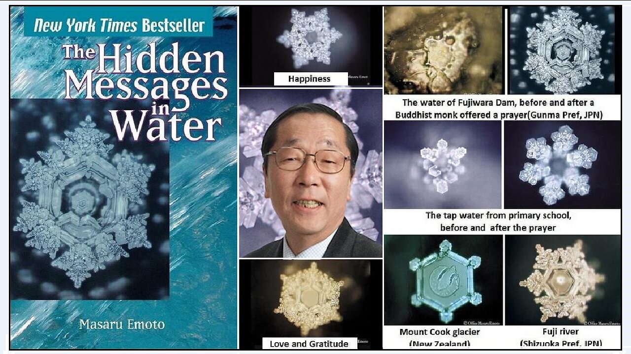 Messages From Water (by Masaru Emoto) - Water Crystalizes When Exposed