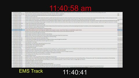Uvalde School Shooting - Timeline Emergency Medical Services EMS Time Line Table Test ALERRT UPDATE