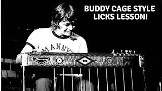 Buddy Cage syle licks. Pedal steel lesson!