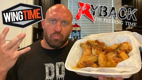 Wing Stop Garlic Parmesan Chicken Wing Food Review With Ryback Neanderthal Eating!?