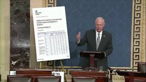 WATCH Senator Ron Johnson Presents to US Senate UK Public data of Vaccinated and Unvaccinated