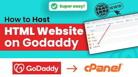 How to host html website on GoDaddy