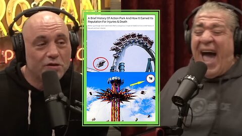 Joe Rogan & Joey Diaz - One Of The Most DANGEROUS Amusement Park & Outrageous Lawsuits!?!?!