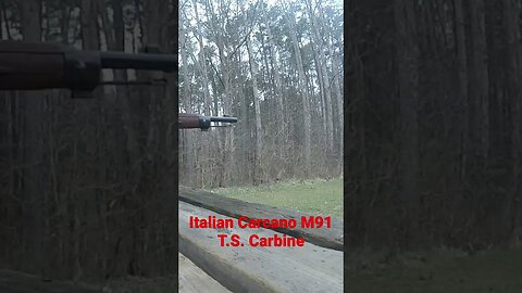 Italian M91 Carcano T.S. Carbine muzzle flash