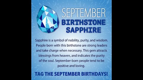 September birthstone sapphire [GMG Originals]