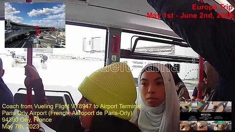 May 7th, 2023 17b Coach to Orly Airpoort Terminal rom Vuelling Flight VY8497