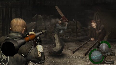 RESIDENT EVIL 4 INFINITE ROCKET LAUNCHER CHAINSAW SISTERS Boss Fight