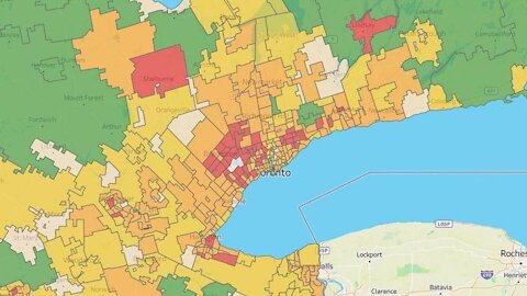 Ontario Map Shows First Dose Rates In Every Region & Which Spots Are In The Lead