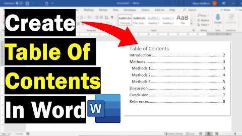 Tutorial - how to make table of contents in microsoft word