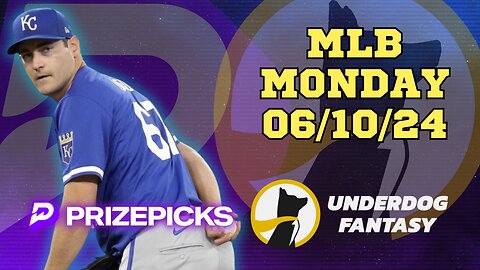 ⚾️ ✅ #PRIZEPICKS | #UNDERDOGFANTASY BEST PICKS FOR #MLB MONDAY | 06/10/24 | #BASEBALL | TODAY