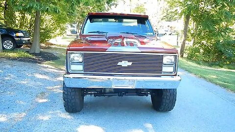 Cherrybombs on a Carbed 350 V8 - My Dads old Chevy