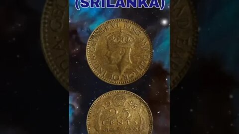 Ceylon (sri lanka) 25 cents 1943.#shorts #coinnotesz