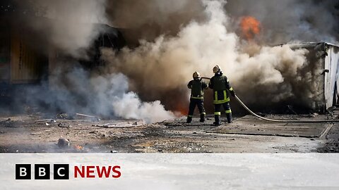 Russia Launches Massive Aerial Attack Across Ukraine: Civilians Shelter Amid Explosions