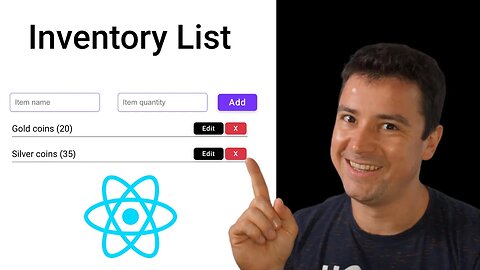 React Project - Build a Inventory List with useState, useEffect, useRef