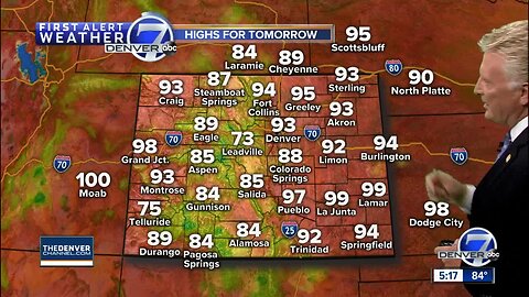 More hot days for Denver with scattered storms