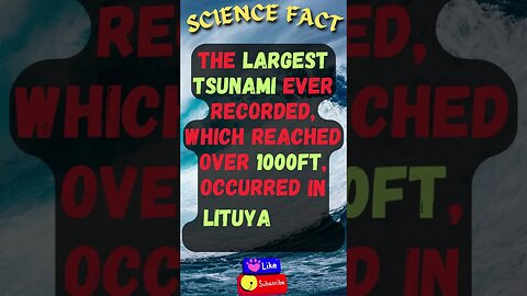 🔬Amazing Science Facts! 👀 #shorts #shortsfact #science #sciencefacts #scientificfact #tsunami #ocean