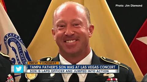 Tampa veteran police officer's son was in the middle of the Vegas shooting, helped save lives