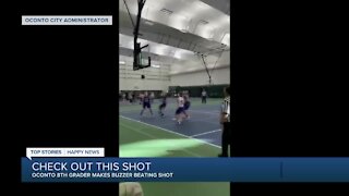 Oconto 8th grader makes buzzer beating shot