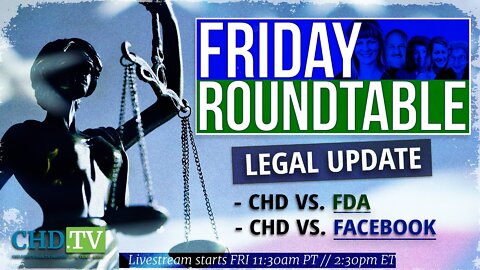 Legal Update - CHD Vs. Facebook, FDA