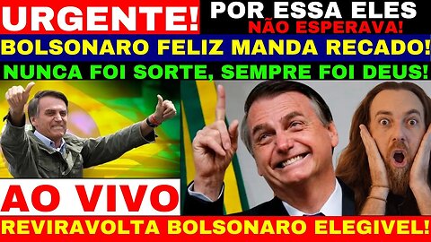 AGORA BOLSONARO FELIZ MANDA RECADO PARA O POVO BRASILEIRO SENADORES UNIDOS COMO AGIR DE AGORA!