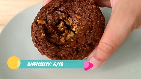 Chocolate and nuts! The perfect match for a muffin !!!