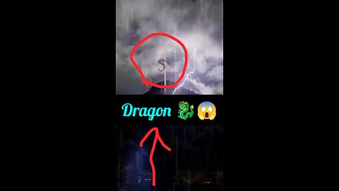 A dragon came out in the rain 🐉😱 #dragon #dragons #horror