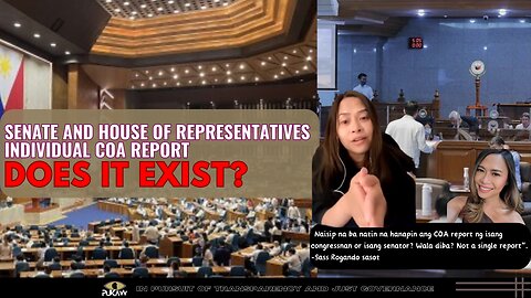 Where are the individual audit report? Does it exist? #congress #senate #coa