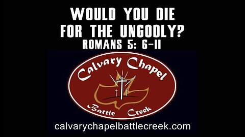 September 29, 2024 - Would You Die For The Ungodly?