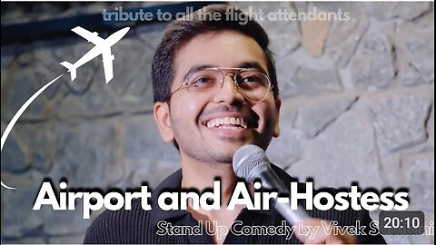 Airport and Airhostess|stand up comedy by Vivek samtani