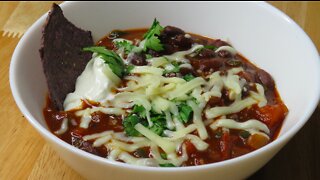 Hearty One-Pot Black Bean & Poblano Soup from Hello Fresh