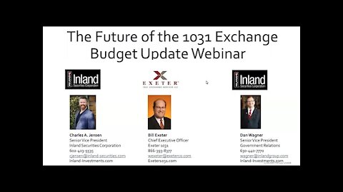 The Future of the 1031 Exchange - Legislative Update (June 2021)