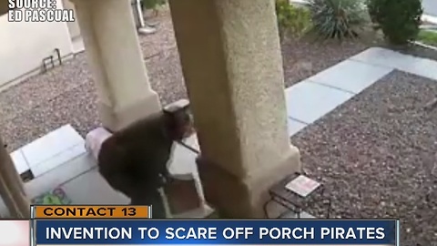 New invention available to scare off porch pirates