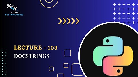 103. Docstrings | Skyhighes | Python