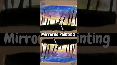 Mirrored Acrylic Painting #shorts